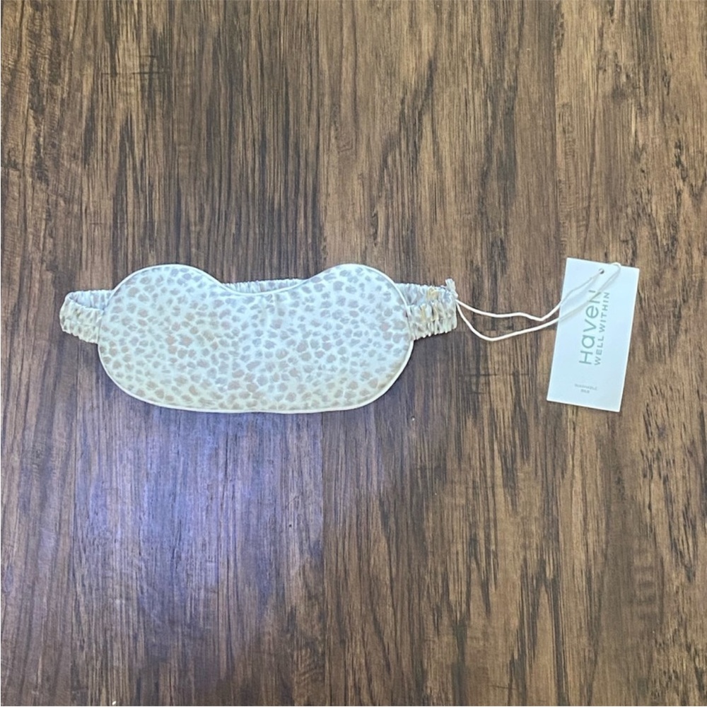 Talbots washable silk animal print eye mask